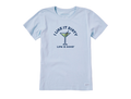 Life is Good Women's Crusher Tee - I Like It Dirty Martini Vintage