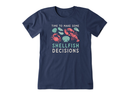 Life is Good Women's Crusher Lite Tee - Shellfish Decisions