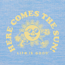 Life is Good Kids' Long Sleeve Sun Crusher - Here Comes the Sun Mascot