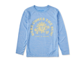 Life is Good Kids' Long Sleeve Sun Crusher - Here Comes the Sun Mascot