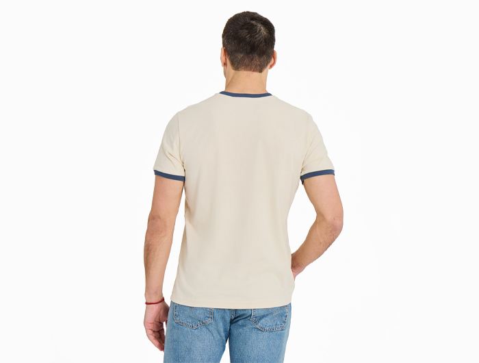 Life is Good Men's Classic Crusher Ringer Tee - Wavy Sunset