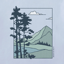 Life is Good Men's Classic Crusher Ringer Tee - Mountain Landscape