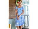 Treasures of Bali Women's Sherry Short Sleeve Midi Dress