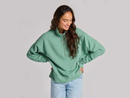 Life is Good Women's French Terry Boxy Quarter Zip