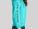 Life is Good Women's Good Vibes Zip Hoodie