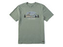 Life is Good Men's Crusher Tee - White Tail Buck Vista