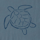 Life is Good Men's Crusher Tee - Sea Turtle Brush