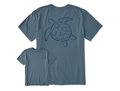Life is Good Men's Crusher Tee - Sea Turtle Brush