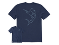 Life is Good Men's Crusher Tee - Marlin Brush