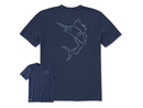 Life is Good Men's Crusher Tee - Marlin Brush