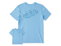 Life is Good Men's Crusher Tee - Open Console Boat Brush
