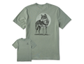Life is Good Men's Crusher Tee - Wolf Moon