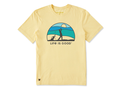 Life is Good Men's Crusher Tee - Golf Sunset