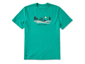 Life is Good Men's Crusher Tee - Golf Course Cart Vista