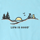 Life is Good Men's Crusher Tee - Pine Sunset Vista