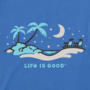 Life is Good Men's Crusher Tee - Beachside Night Vista