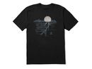 Life is Good Men's Crusher Tee - Dock Dog Landscape Sunset