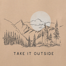 Life is Good Men's Crusher Tee - Take It Outside Sunset