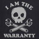 Life is Good Men's Crusher Tee - I Am the Warranty Skull & Tools