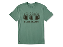 Life is Good Men's Crusher Tee - I Like Crafts Beers