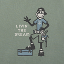 Life is Good Men's Crusher Tee - Jake Livin' the Dream Handyman