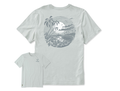 Life is Good Men's Crusher Tee - Seaside Midnight Swirl
