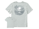 Life is Good Men's Crusher Tee - Seaside Midnight Swirl