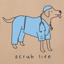 Life is Good Men's Crusher Tee - Scrub Life Dog