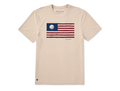 Life is Good Men's Crusher Tee - Golf Ball Flag