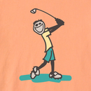 Life is Good Men's Crusher Lite Tee - Jake Golf Swing