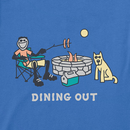Life is Good Men's Crusher Lite Tee - Jake & Rocket Dining Out Camp