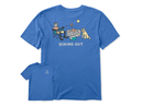 Life is Good Men's Crusher Lite Tee - Jake & Rocket Dining Out Camp
