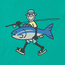 Life is Good Men's Crusher Lite Tee - Jake Big Fish