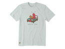 Life is Good Men's Crusher Lite Tee - Shellfish in Bed