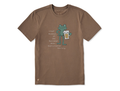 Life is Good Men's Crusher Lite Tee - National Beer Appreciation Frog