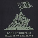 Life is Good Men's Crusher Lite Tee - Land of the Free Iwo Jima
