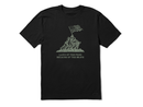 Life is Good Men's Crusher Lite Tee - Land of the Free Iwo Jima