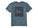 Life is Good Men's Crusher Lite Tee - Dog Dad Silo Stack