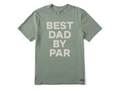 Life is Good Men's Crusher Lite Tee - Best Dad by Par