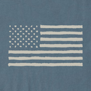 Life is Good Men's Crusher-LITE Tank - US Flag Tribal Dots