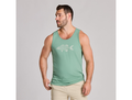 Life is Good Men's Crusher-LITE Tank - Tribal Scale Fish
