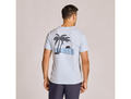 Life is Good Men's Slim Fit Slub Tee - Sunset Two Palms