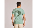 Life is Good Men's Slim Fit Slub Tee - Woodcut Fish