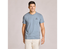 Life is Good Men's Slim Fit Slub Tee - Life Was Good Cowboy Skull