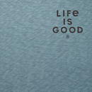 Life is Good Men's Slim Fit Slub Tee - Life Was Good Cowboy Skull