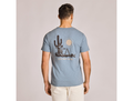 Life is Good Men's Slim Fit Slub Tee - Life Was Good Cowboy Skull