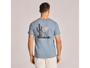 Life is Good Men's Slim Fit Slub Tee - Life Was Good Cowboy Skull