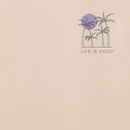 Life is Good Women's Crusher Tee - Purple Moon Palms