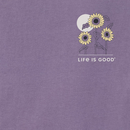 Life is Good Women's Crusher Tee - Sunflowers in the Moon