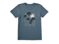 Life is Good Women's Crusher Tee - Moonlit Palms Window